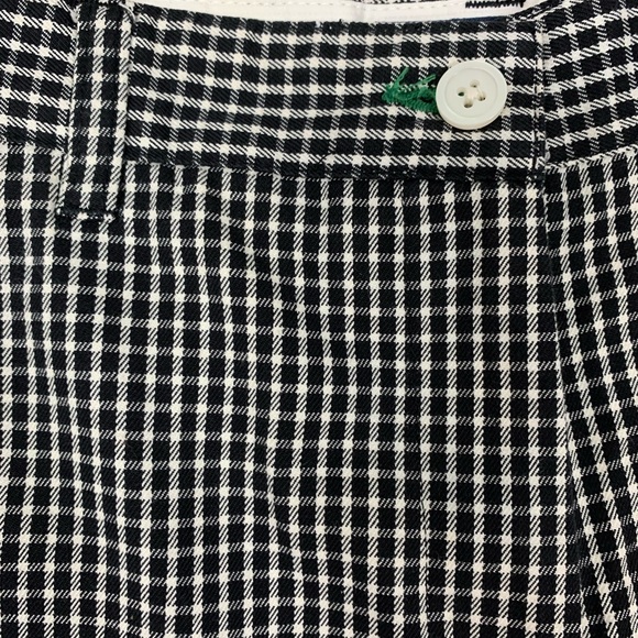 Tommy Hilfiger High-rise Black&White Gingham Cotton Shorts with Pockets - Picture 4 of 7
